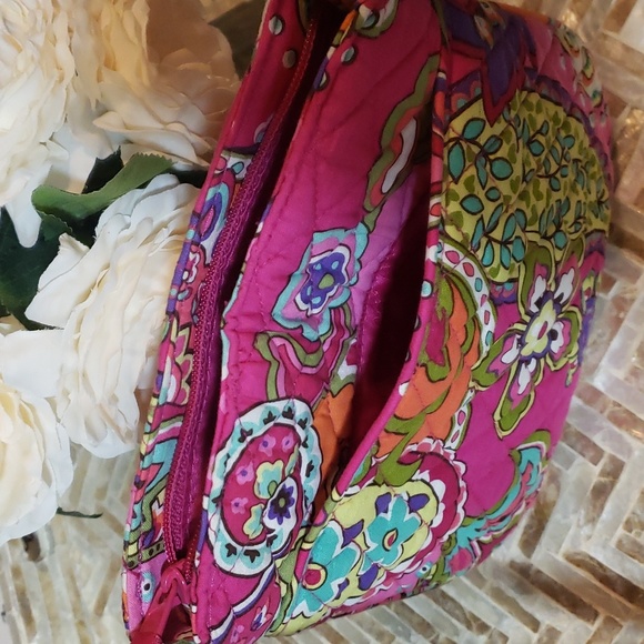 Vera Bradley Hot Pink Fushia Crossbody Set with Wallet - Picture 4 of 14
